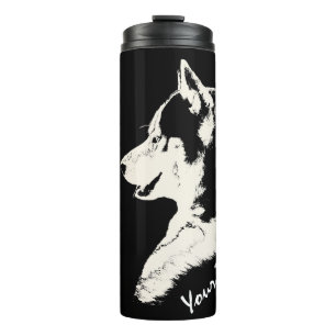Garrafa Térmica Caneca Husky Tumbler Personalizada Husky Filhote &