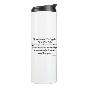 Garrafa Térmica Caneca para esposa. Citação romântica/divertida, J