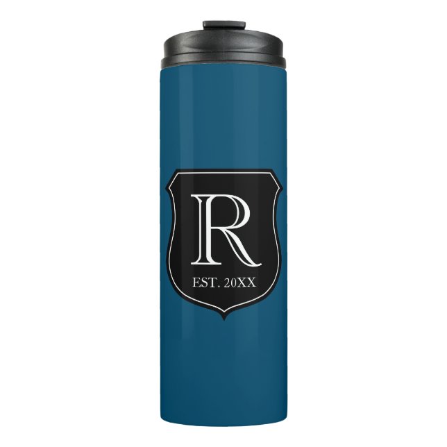 Garrafa Térmica Caneca térmica com monograma de nome personalizado (Frente)