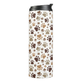 Garrafa Térmica Caneca Térmica Pegadas de Pata Enlameadas