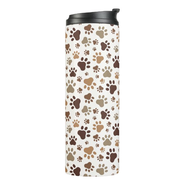 Garrafa Térmica Caneca Térmica Pegadas de Pata Enlameadas (Giro à esquerda)