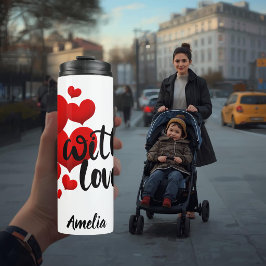 Garrafa Térmica Caneca Térmica Personalizada Com Amor