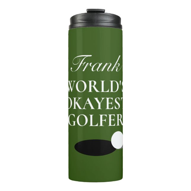 Garrafa Térmica Caneca térmica personalizada para golfe como prese (Frente)