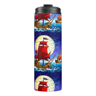 Garrafa Térmica canecas de navio pirata