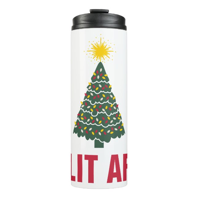 Garrafa Térmica Canecas de viagem de Natal/Tumblers térmicos por © (Frente)