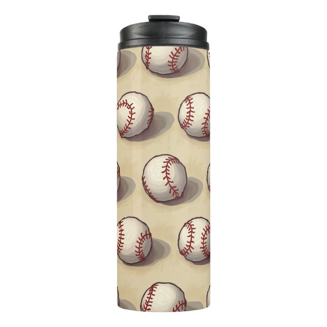Garrafa Térmica Canecas de viagem e Tumblers de Baseball projetado (Frente)