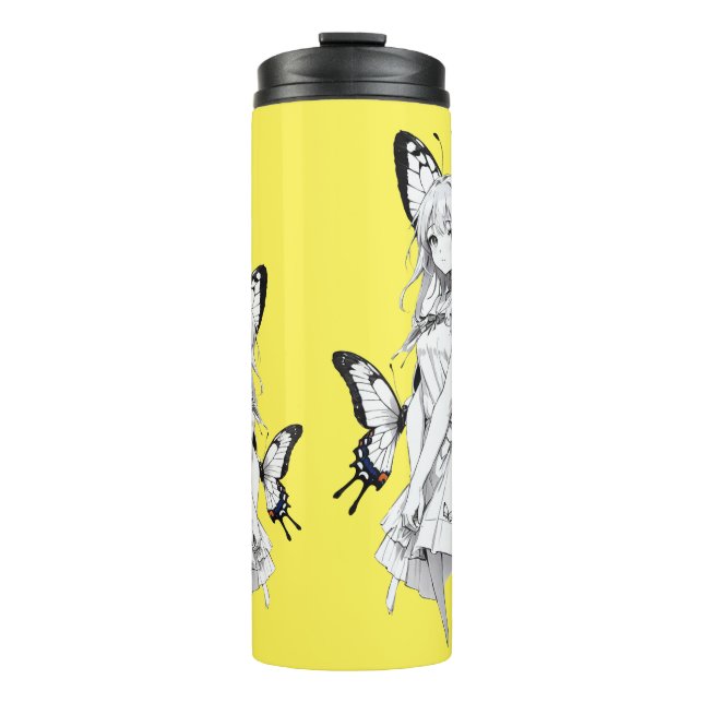Garrafa Térmica Canecas de viagem e Tumblers Térmicos para Meninas (Frente)