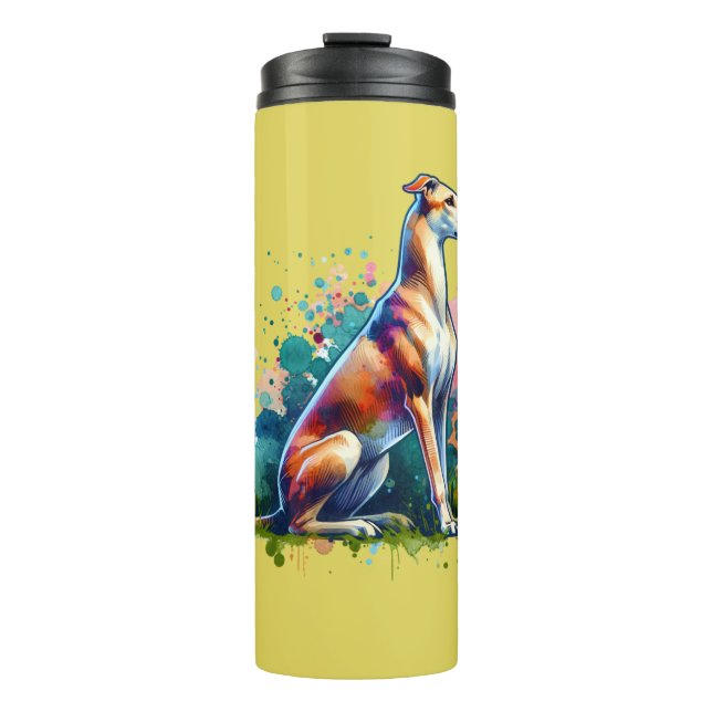 Garrafa Térmica Cão Azawakh (Frente)