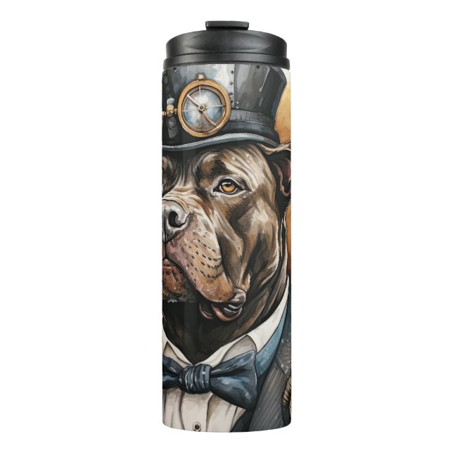 Garrafa Térmica Cão Corso Steampunk Dog (Frente)