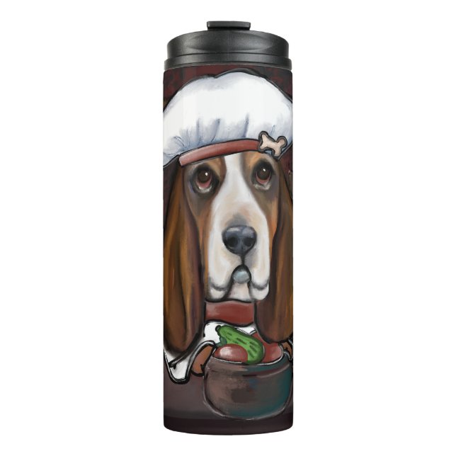 GARRAFA TÉRMICA CÃO DE CAÇA BASSET (Frente)