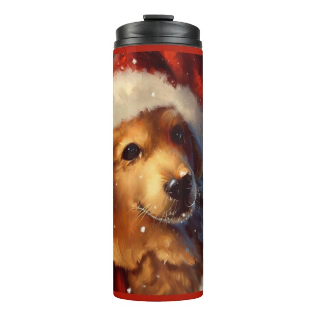 Garrafa Térmica Cão de Natal 4 (Frente)