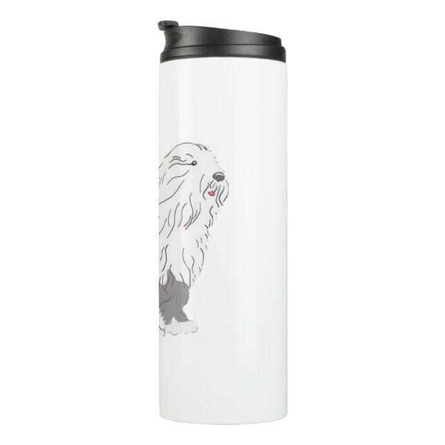 Garrafa Térmica Cão de Ovelha Inglês (Rotação à direita)