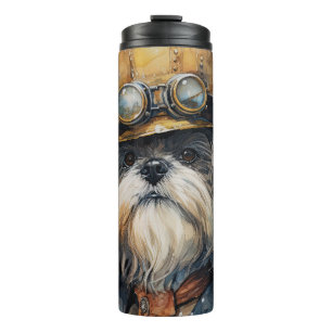 Garrafa Térmica Cão Lhasa Apso Steampunk
