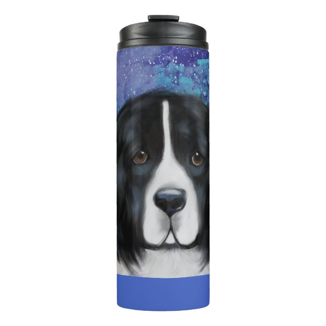 Garrafa Térmica Cão Terra Nova (Frente)