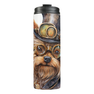 Garrafa Térmica Cão Yorkshire Terrier Steampunk