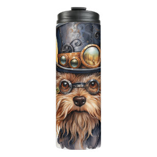Garrafa Térmica Cão Yorkshire Terrier Steampunk