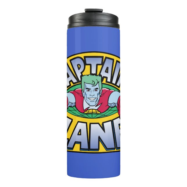Garrafa Térmica Captain Planet Logo (Frente)