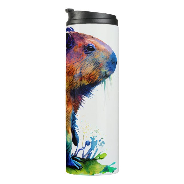 Garrafa Térmica Capybara Tumbler Wrap Sublime Designs (Rotação à direita)