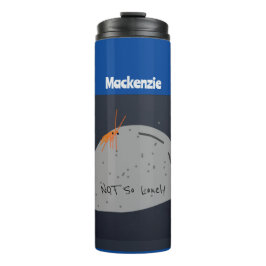 Garrafa Térmica Caractere Não Engraçado Solitário (Azul)