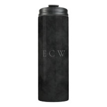 Carimbo Falso Elegante em Preto Manchado