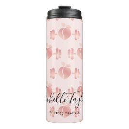 Garrafa Térmica Carro de Malhação Dourado para Rosa Blush