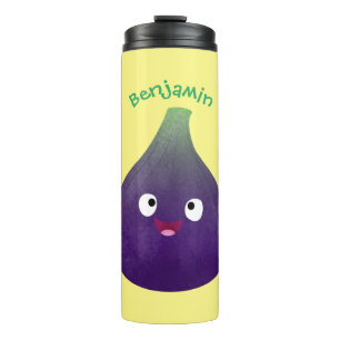 Garrafa Térmica Cartografia de fruta roxa e giro, bonita