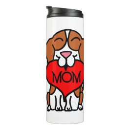 Garrafa Térmica Cartoon Beagle Heart Mãe