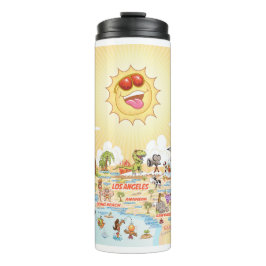 Garrafa Térmica Cartoon do Sul da Califórnia