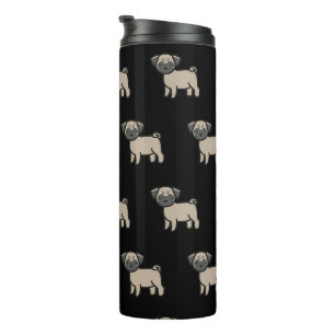 Garrafa Térmica Cartoon Fawn Pug
