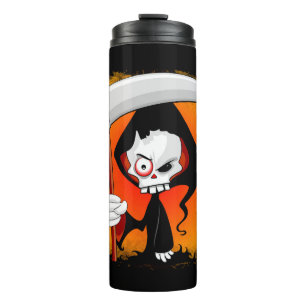 Garrafa Térmica Cartoon Grim Reaper Assustador