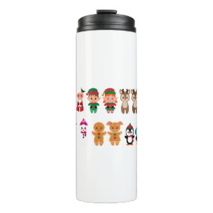 Garrafa Térmica Cartoon Santa Claus Elves