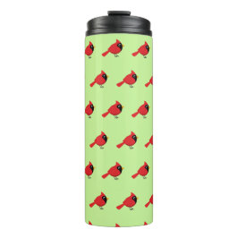 Garrafa Térmica Cartoon Vermelho Bonito com Flores