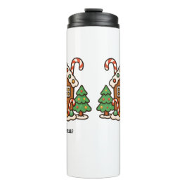 Garrafa Térmica Casa de Biscoito de Natal