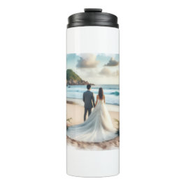 Garrafa Térmica Casais de Praia de Casamento