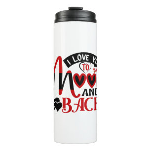 Garrafa Térmica Casal Art I Love You To Moon