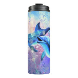 Garrafa Térmica Casal de golfinho - Lindo