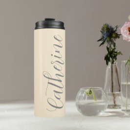 Garrafa Térmica Casamento de Bridesmaid de Script Estilizado por C