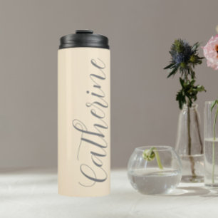 Garrafa Térmica Casamento de Bridesmaid de Script Estilizado por C