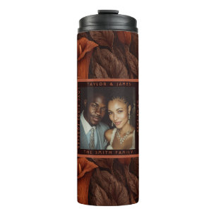 Garrafa Térmica Casamento Floral Estético de Copos-de-Leite Chique