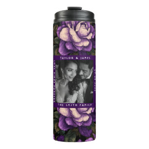 Garrafa Térmica Casamento Temático de Gardenias Sofisticado