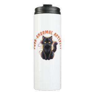 Garrafa Térmica Cat Lover Halloween Purr-anormal Atividade Spooky