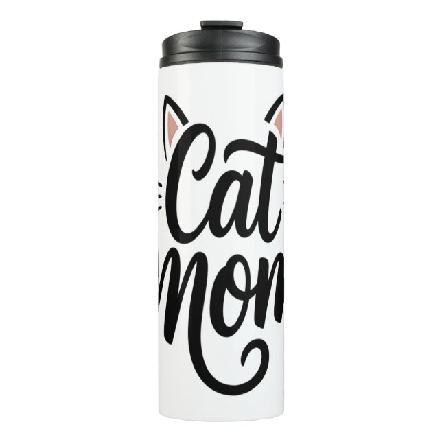 Garrafa Térmica Cat Mãe Sussurros e Orelhas (Frente)