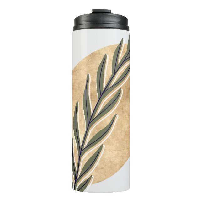 Garrafa Térmica Caule Verde Boho (Frente)