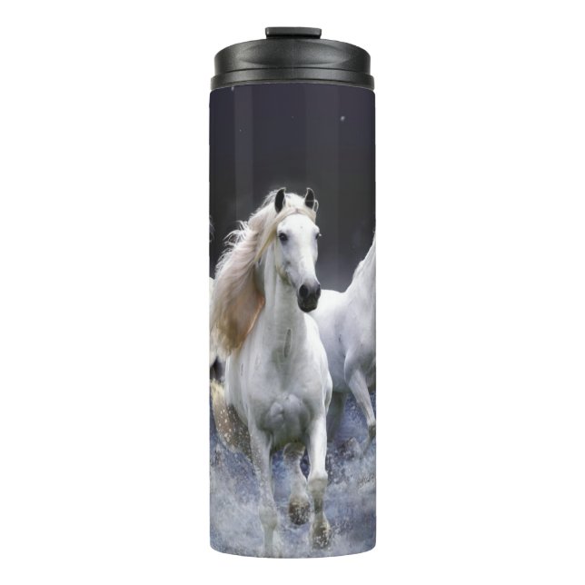 Garrafa Térmica Cavalos travesseiros decorativos (Frente)