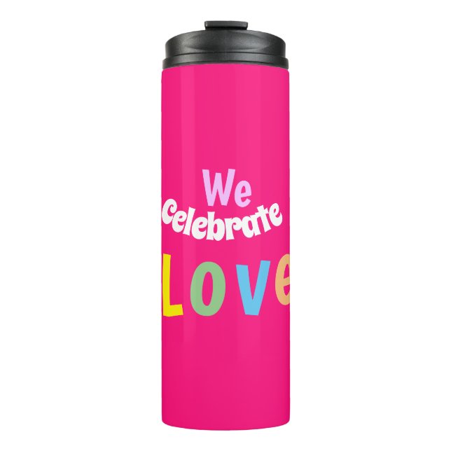 Garrafa Térmica celebramos a vela do pilar amor (Frente)