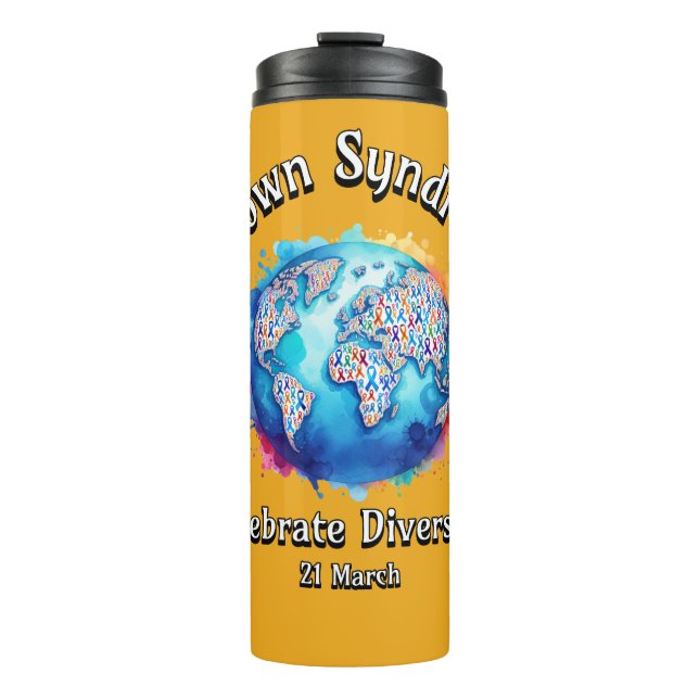Garrafa Térmica Celebre a Diversidade. (Frente)