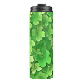 GARRAFA TÉRMICA CÉLULAS DE SHAMROCKS CELTICOS VERDES IRLANDESES