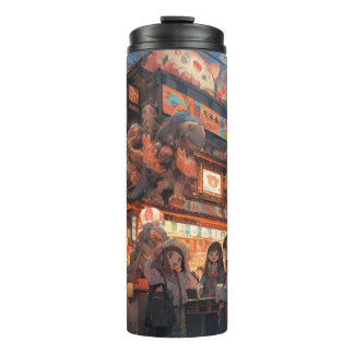 Garrafa Térmica Cena de Mercado Animo Manga Cute Inspirou Tumbler