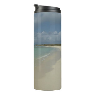 Garrafa Térmica Cena de natureza linda da Praia de Aruba II