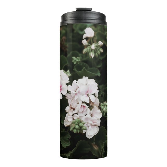 GARRAFA TÉRMICA CENÁRIO DE PINK E FLOR BRANCO (Frente)
